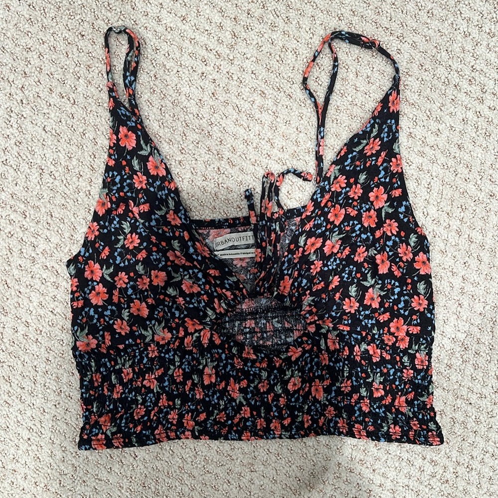 Floral crop top from urban outfitters
